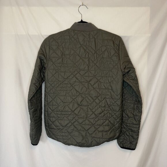 Nike Women's Size XS Quilted Primaloft Puffer Jacket Green Sporty Winter Bomber - Picture 8 of 8